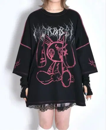 VOLCAN& APHRODITE 우사 스티치 T셔츠