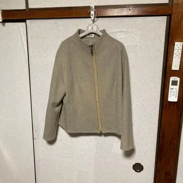 베이지 노카라 자켓