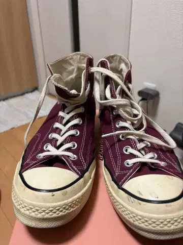 Converse All Star 버건디 하이컷 ct70