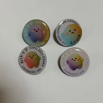 오사카 간사이 만박 핀 배지 서큘러 4종 세트