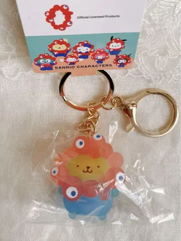 오사카 만박 산리오 변신 키링 클리어 폼폼푸딩