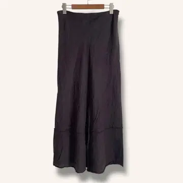 ZARA 자라 린넨 맥시 스커트 다크 브라운 빈티지 컬러 M