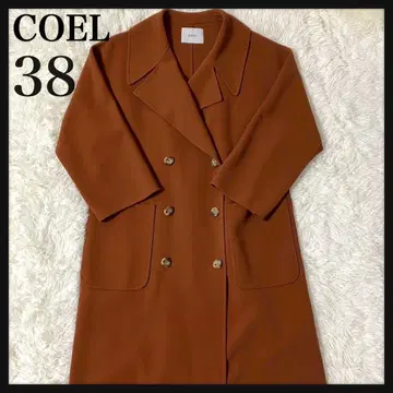 [ 인기 디자인 컬러 ] COEL 코엘 더블 브레스트 코트 38