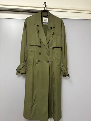 PAGEBOY 올리브 더블 브레스트 코트