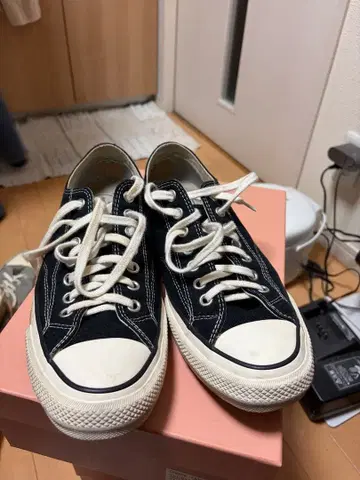 CONVERSE addict 블랙 스니커즈 low 29 캔버스