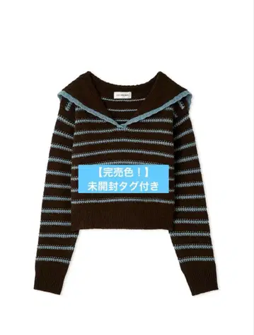 릴리 브라운 lily brown 세일러 카라 니트탑