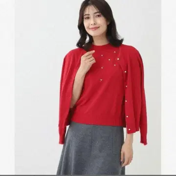 리플렉트 택 포함 새상품 앙상블 빨간색