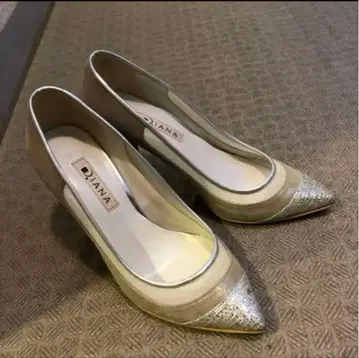 컨디션 최상 다이애나 하이힐 펌프스 레이스 웨딩