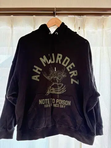 AH MURDERZ 'NOTE TO POISON' WIDE HOODIE