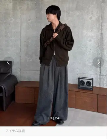 3-Tuck wide straight slacks 사이즈 M SINSS
