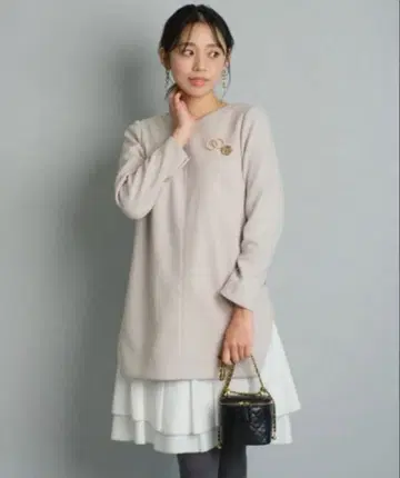 [ 새상품급 ] 저스길리티 바이컬러 헤무컷 원피스