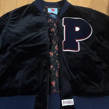 핑크하우스 beams 콜라보 리버서블 블루종 정가 74,800엔