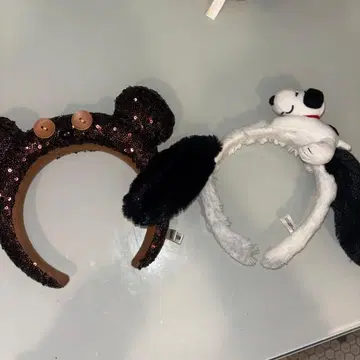 usj 유니버설 스튜디오 재팬 머리띠 스누피 팀 세트