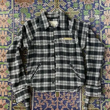 바날 시크 비자르 플란넬 셔츠 지퍼 자켓 옴브레