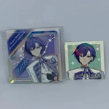 프로세카 KAITO 감사제 다이아몬드형 오로라 아크릴 블록 홀로 스티커