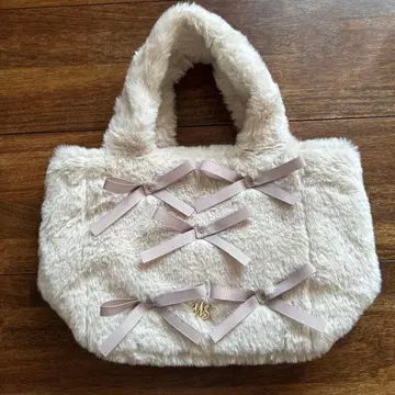 WILLSELECTION 메니 리본 2WAY 퍼 백 베이지