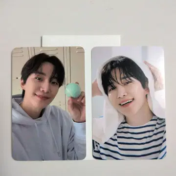 2PM 준호 JUNHO 더샘 구매 혜택 트레이딩 카드 2장