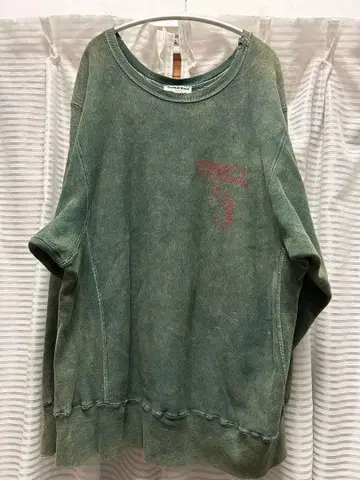 그린 컬러 트레이닝복 구제 의류 빈티지 남성용