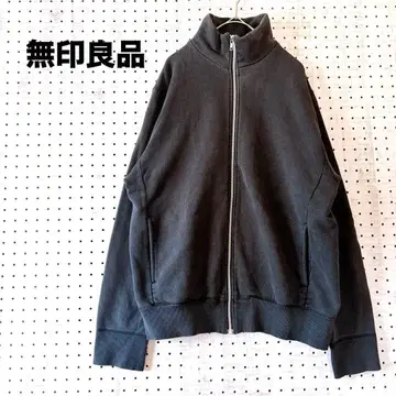 무인양품 집업 맨투맨 집업 트레이닝복 L 코튼 100%