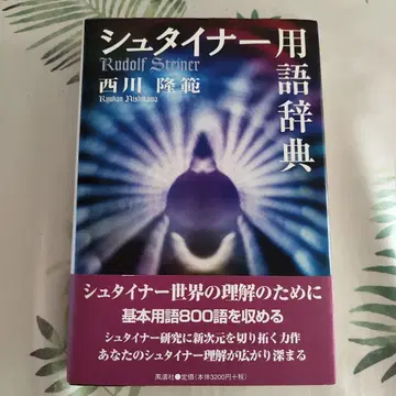 초판 슈타이너 용어 사전 니시카와 타카노리 / 후토샤 오비 포함