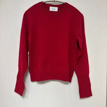 CLANE 클라네 리브 소매 니트 빨간색 새상품 사이즈 1