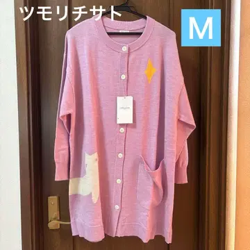 새상품 츠모리치사토 룸웨어 가디건 M 사이즈 퍼플