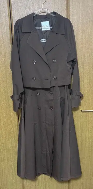 GYDA 3way 트렌치코트 브라운