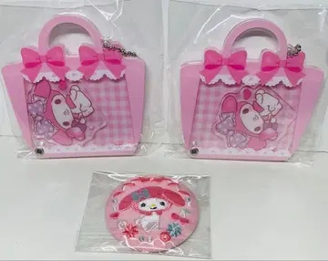 산리오 커스텀 아크릴 참 마이멜로디 & 자수 캔뱃지