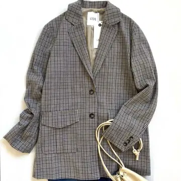 택 포함 새상품 제이다 체크 테일러드 자켓 정가 11,990엔