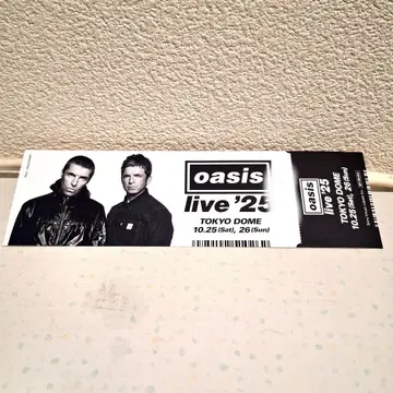 Oasis live '25 도쿄 돔 메모리얼 티켓
