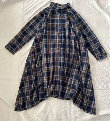 A라인 오버 사이즈 셔츠 원피스 롱 원피스 겉옷 아즈노우아즈