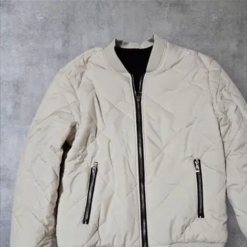 아이보리 퀼팅 자켓 2XL