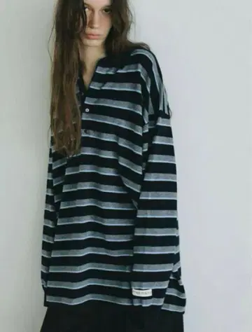 ETRE TOKYO 멀티 보더 니트 폴로 요코하마 택 포함 새상품