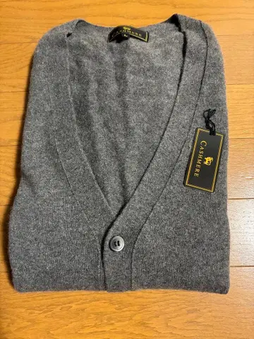캐시미어 그레이 가디건 L 사이즈