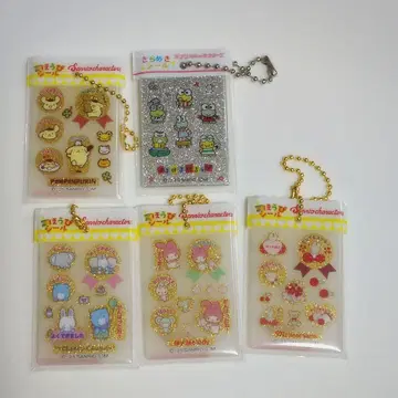 산리오 보상 씰풍 참 가챠가챠 캡슐 토이 5개