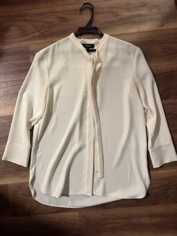 Theory 타이 긴팔 블라우스