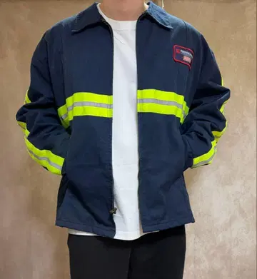 REDKAP 90s 멕시코제 워크 자켓 리플렉터 기업 로고