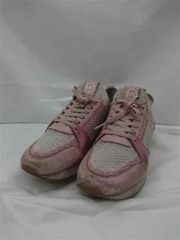 마이클 코스 올 가죽&니트 스니커즈 핑크 계열 여성용