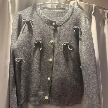 한국 가디건 리본 그레이 IAM