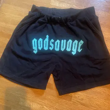 god savage 블랙 숏팬츠