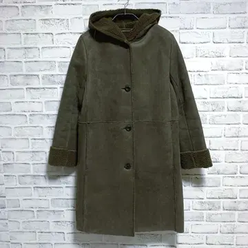 [ Mila Owen ] 미라 오웬 보아 안감 페이크 무스탕 코트