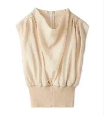 FRAY I.D 프레이 아이디 허리 리브 시어 드레이프 상의