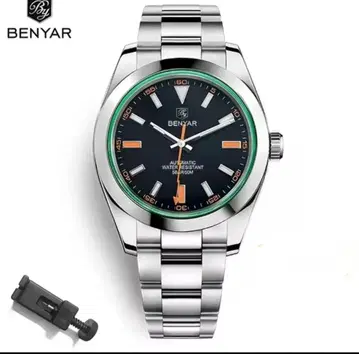 BENYAR 자동 와인딩 시계 50m 방수