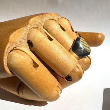 Pyramid Studs Oval Signet Ring #17