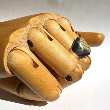 Pyramid Studs Oval Signet Ring #17