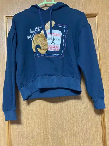 [ 새상품급 ] 체스티 브레드 패턴 후드티 네이비 0사이즈