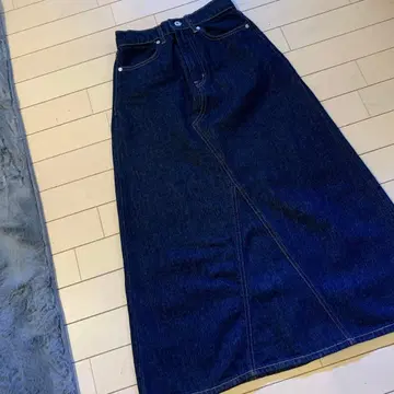 무인양품 데님 스커트