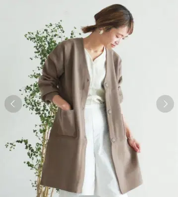 택 포함 새상품 놈브르 임페어 폴리에스테르 총알 V 컬러 코트