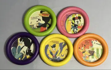 디즈니랜드 미키 프렌즈 미니 플레이트 액세서리 트레이 5개 세트