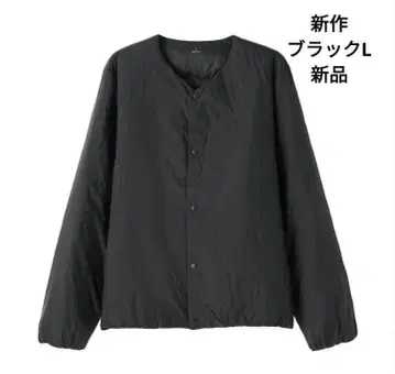 무인양품 경량 다운 포켓터블 노카라 자켓 남성용 L 블랙